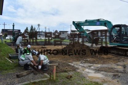 鳥取西中の駐車場 地域貢献で整備 本田組 19 08 23 釧路新聞電子版