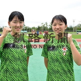 南（浜中散布３年）と馬場（釧共栄３年）全国へ 陸上女子１００㍍障害(2019-10-06)