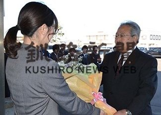 松本町長初登庁　浜中町(2019-10-17)