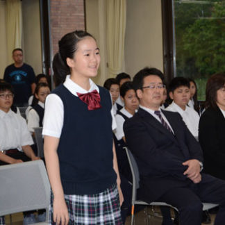 Nコン出場で表敬訪問(2019-10-08)