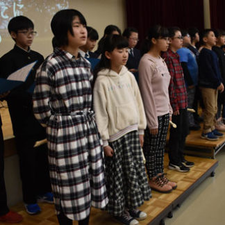 開校１００周年で「幌呂の歌」　全校児童が合唱(2019-11-28)