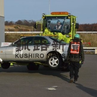 暴風雪災害の車両の移動訓練(2019-11-14)