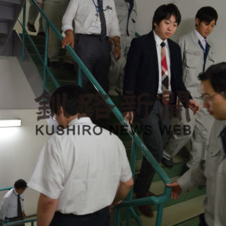 合同庁舎で消防訓練(2019-10-11)