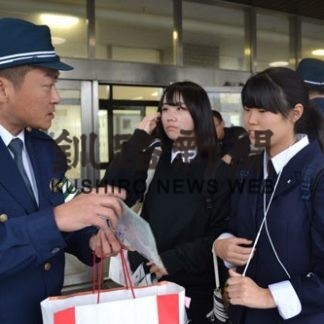 北陽高前で事故防止指導啓発(2019-10-10)