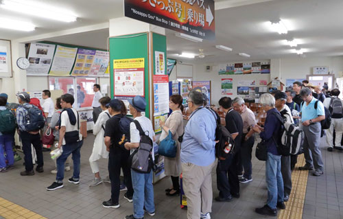 花咲線の利用好調(2019-10-05)