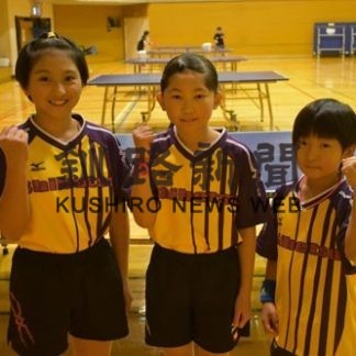 卓球全道リーグ戦で好成績(2019-11-23)