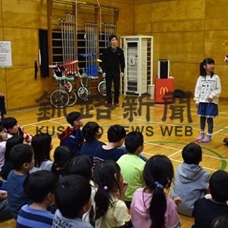 芦野児童館でドナルドショー(2019-11-01)