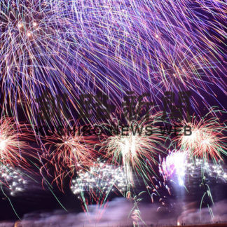 昆布盛の夜空に大輪の輪(2019-11-26)