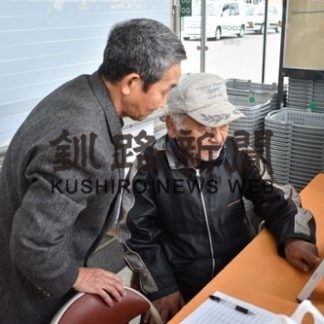 ボランティア団体が物忘れ検診(2019-10-24)