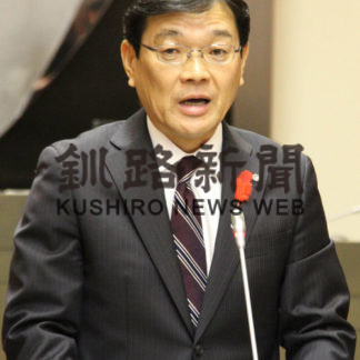 大石村長３選出馬表明(2019-12-11)