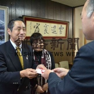 エコネットくしろ　釧新基金に拠出(2019-12-28)