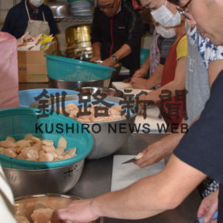 なまらうまいっしょグランプリで「ホタテフライ串」販売(2019-09-01)