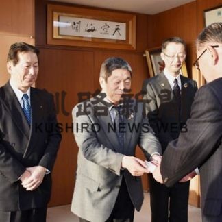 根室西ＲＣが消防設備整備基金に寄付(2019-12-25)