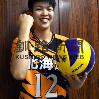 バレー北海道選抜　別海中央中の笠井さん(2019-12-21)