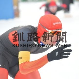 蟻戸(中標津町出身)男子１万㍍２位　スケート高体連(2019-12-21)