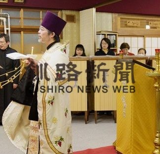 上武佐ハリストス正教会でキャンドルナイト(2019-12-25)