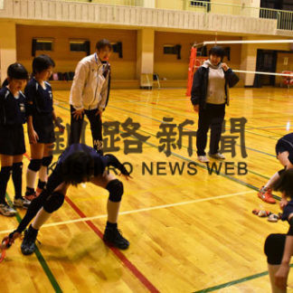 元実業団の森田氏招きバレーボール教室(2019-12-14)