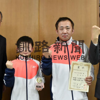 成央小５年清尾君　全国バドミントン選手権大会へ(2019-12-22)