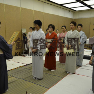 帯結び、着付けの技を確認(2019-09-14)