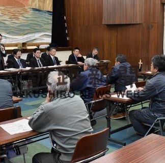 根室でタコ空釣り漁業指導会議(2020-01-11)