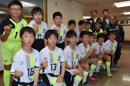 優勝目指して頑張るSC釧路U―12 市長表敬(2019-07-04)