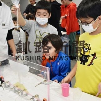 ジオ・フェスで噴火の実験に驚き(2020-01-13)