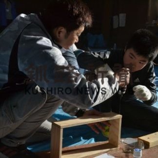 厚岸で木工ふれあい教室(2020-01-17)