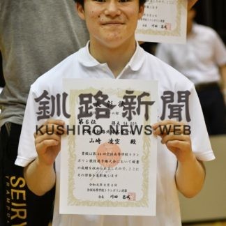山崎が６位入賞　全国高校トランポリン(2019-08-05)_2