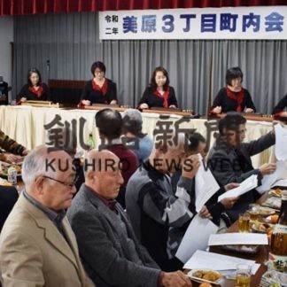 美原３丁目町内会、新年会でビンゴゲーム楽しむ　(2020-01-24)