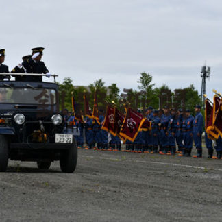 統率取れた観閲式　技能競技も正確に　秋季消防演習(2019-08-26)
