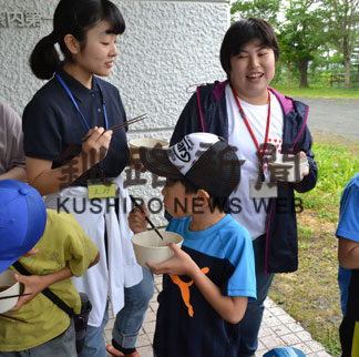 学外実習で地域住民との交流(2019-08-10)