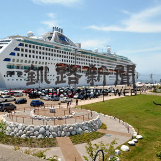 サン・プリンセス　優雅な船体披露(2019-07-09)