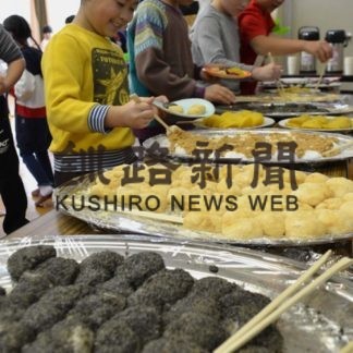 中西別で3世代新春もちつき(2020-01-11)