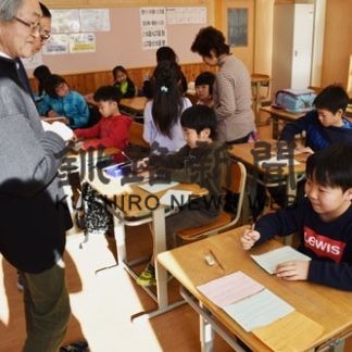 五、七、五思い思いに　武佐小で俳句教室(2020-01-19)