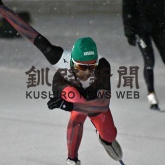 全道中学スケート　５００の眞野（中茶安別）ら予選通過(2020-01-12)