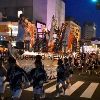 大漁ばやし威勢よく　くしろ港まつり開幕(2019-08-03)