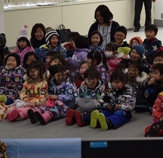 津波に備え避難訓練、園児も電子紙芝居で学ぶ(2020-02-01)