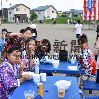 生太鼓が鳴り響く　文苑１丁目町内会(2019-08-08)