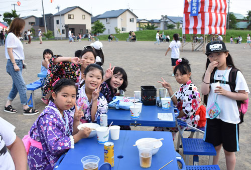 生太鼓が鳴り響く 文苑1丁目町内会(2019-08-08)