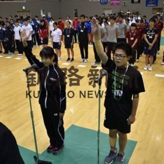 全国高校トランポリン開幕(2019-08-04)