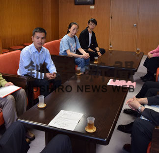 エコキャンプ　中国の大学生ら表敬訪問(2019-08-22)