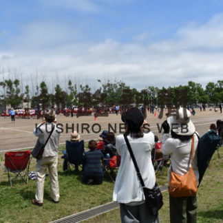 保護者や地域の応援　鳥西中体育大会(2019-07-31)
