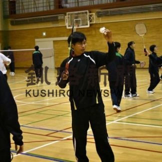 白糠高校でバドミントン授業(2020-02-13)