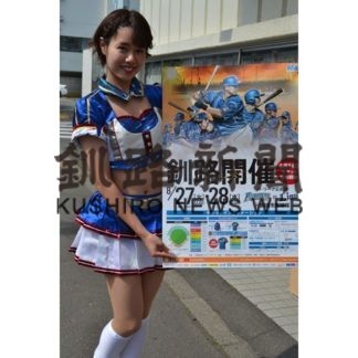 ファイターズガール近藤さん　ＰＲで来釧(2019-07-12)