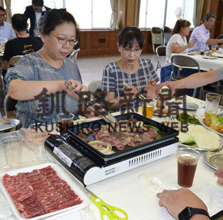 厚岸産麦芽で飼育　黒毛和牛の試食会(2019-07-31)