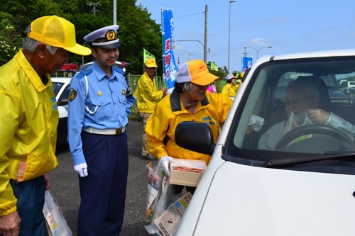 飲酒運転撲滅、居眠り運転防止へ 街頭啓発(2019-07-17)