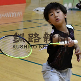 松下（白糠小３年）が制す 小学バドミントン北北海道予選会男子３・４年生の部(2019-06-18)_1
