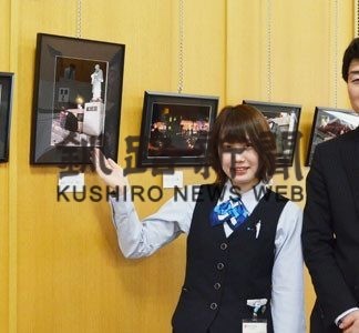 釧路信金本展で「雪あかりの町」写真展(2020-02-19)