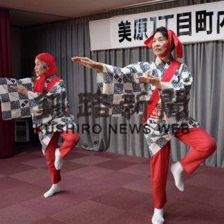 江戸芸かっぽれ披露　美原１丁目町内会新年会(2020-02-05)