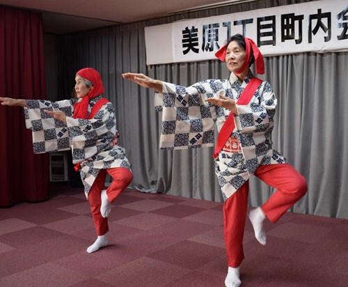 江戸芸かっぽれ披露 美原1丁目町内会新年会(2020-02-05)